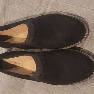 Clark’s Black Velvet Loafer Flats New